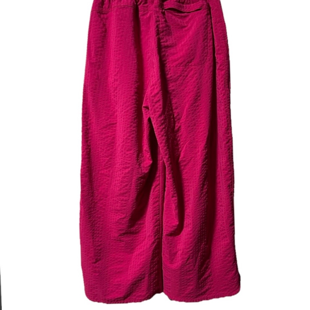 Title Nine Slaycation Wide Leg Cropped Pants Sz XS Color Hot Pink Beach 270902 - Picture 3 of 9
